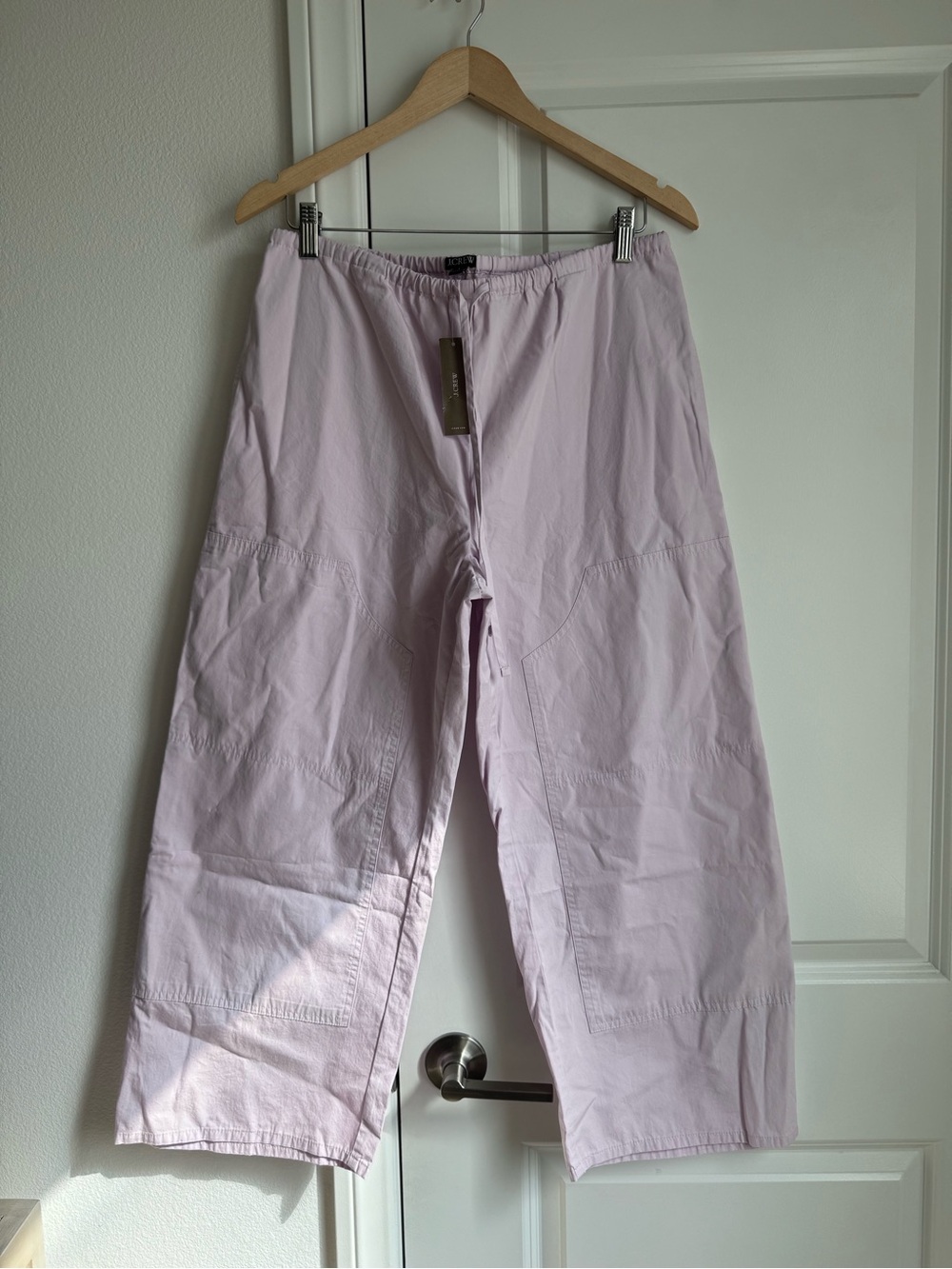 NWT J Crew Luna Pants In Cotton Poplin In Peppermint Ice Size S